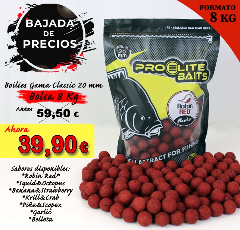 BOILIES ROBIN RED 20MM 8KGS PRO ELITE