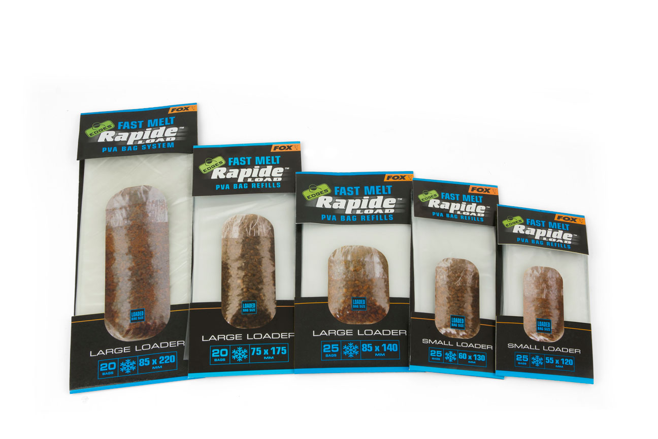 FOX EDGES RAPIDE PVA SYSTEM FAST MELT REFILLS 55 X 120 MM BAGS 25 BAGS