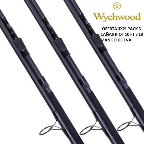 �OFERTA 3x2! PACK 3 CA�AS WYCHWOOD RIOT 12 FT 3.25LB EVA