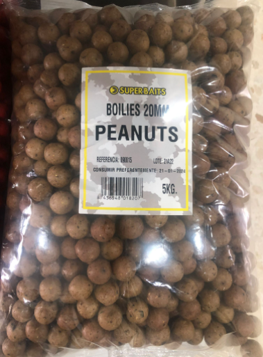 BOILIES 20 MM SUPERBAITS PEANUTS (CACAHUETE)