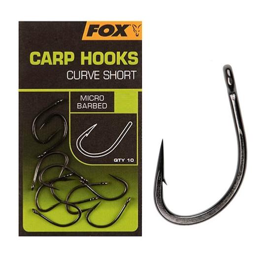 ANZUELO FOX CARP HOOKS CURVE SHORT  N2, N4, N6 Y N8