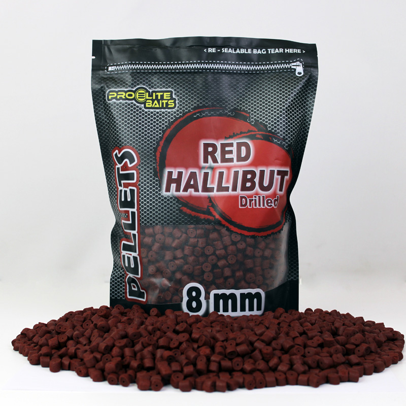PREMIUM PELLETS PERFORADO RED HALLIBUT 8 MM PRO ELITE