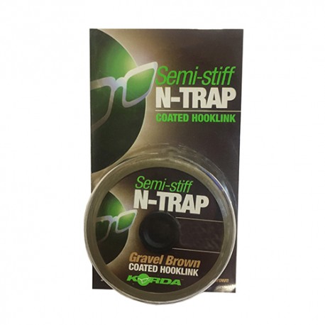 KORDA N TRAP SEMI STIFF GRAVEL BROWN 20 LB 20 M