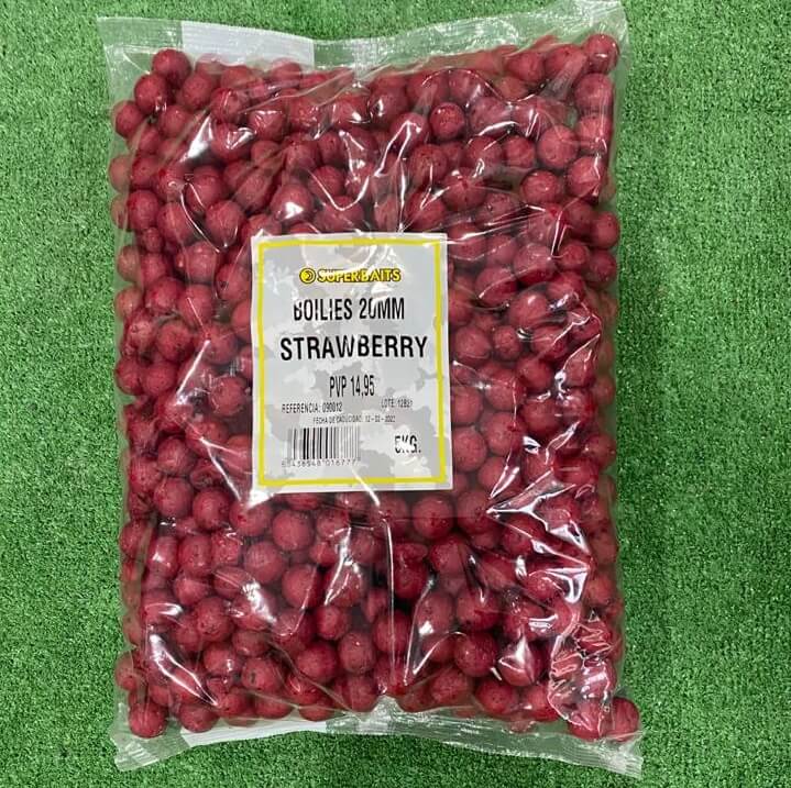 BOILIES 20 MM SUPERBAITS STRAWBERRY (FRESA) 5 KGS