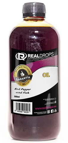 OIL RED PEPPER AND FISH REAL DROPS 500 ML
