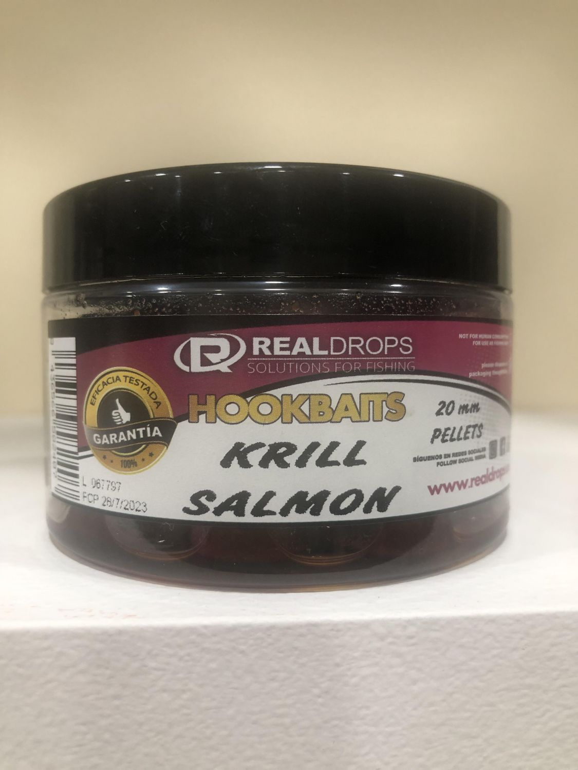 PELLETS HOOKBAITS SALMON KRILL 20 MM REAL DROPS