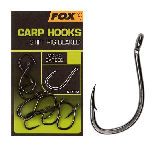 ANZUELO FOX CARP HOOKS STIFF RIG BEAKED N4 Y N6