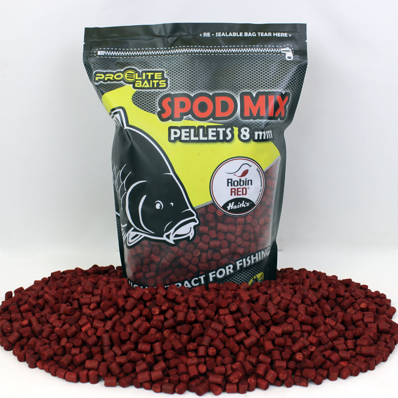 PELLETS SPOD MIX 8MM ROBIN RED 1800GR PRO ELITE