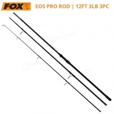 Caa Fox EOS PRO 12 pies (3,60m) 3 LB anilla 3 tramos